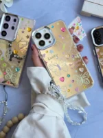 قاب نقاشی پروانه آینه ای با آویز آیفون (کدC2056) - تصویر 2